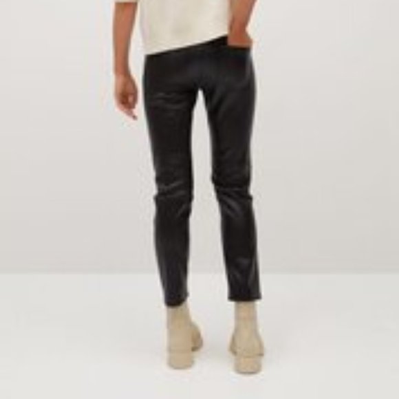 COPY - New leather with tags black pants, MANGO, Size 8/M - Picture 2 of 3